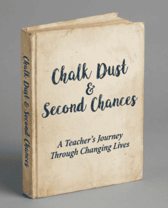 Chalk Dust & Second Chances book cover, a teacher's journey through changing lives.