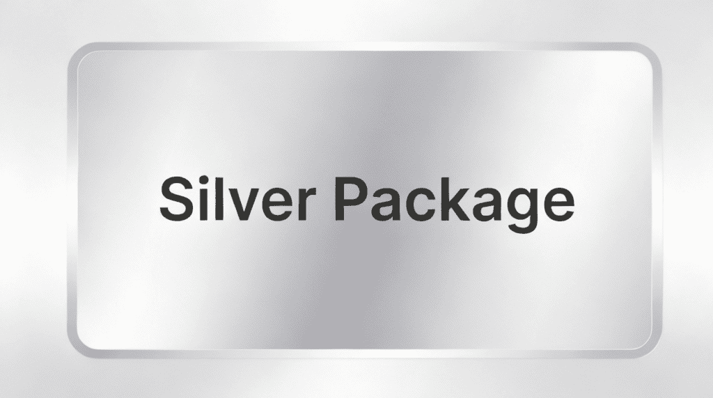 Registration for Silver Package at Talk Your Story event.