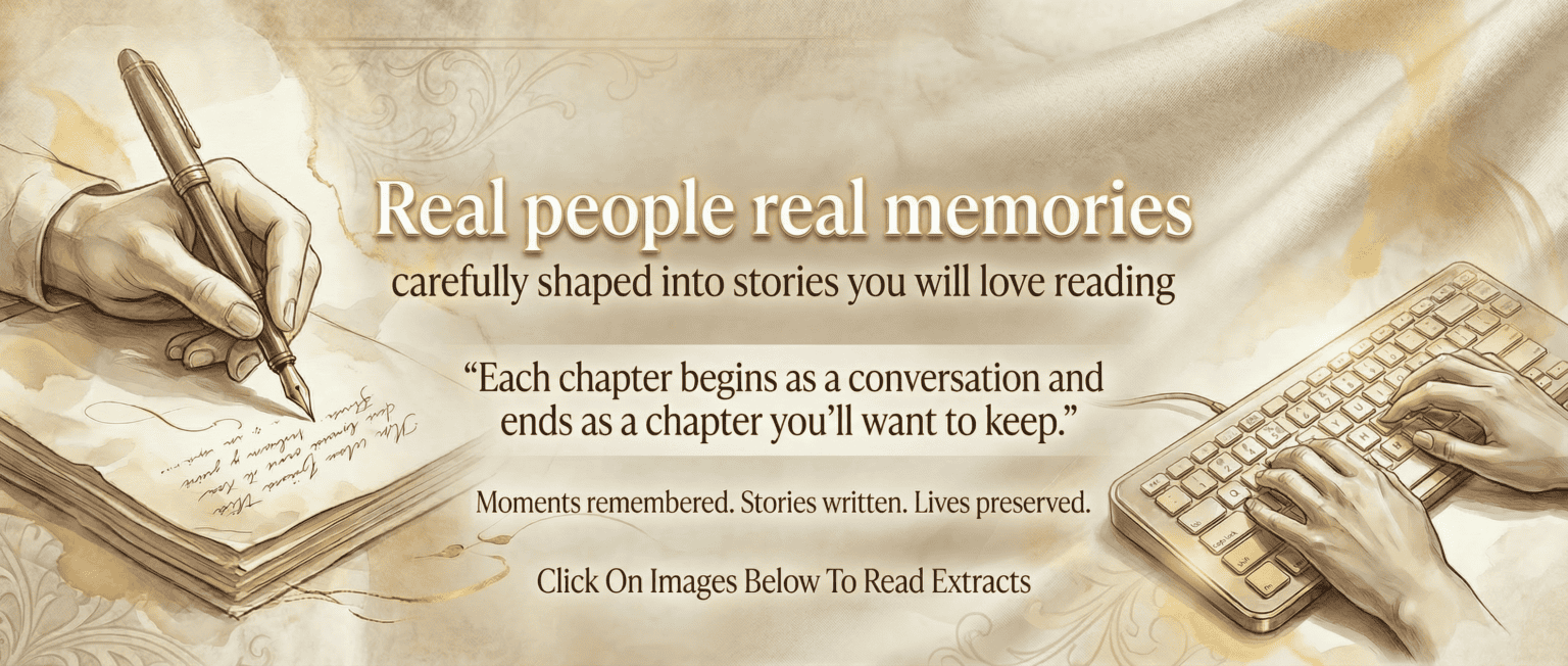 Handwritten stories and memories on vintage paper for storytelling.