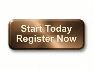 Bronze finish sign with "Start Today Register Now" text for Talk Your Story.